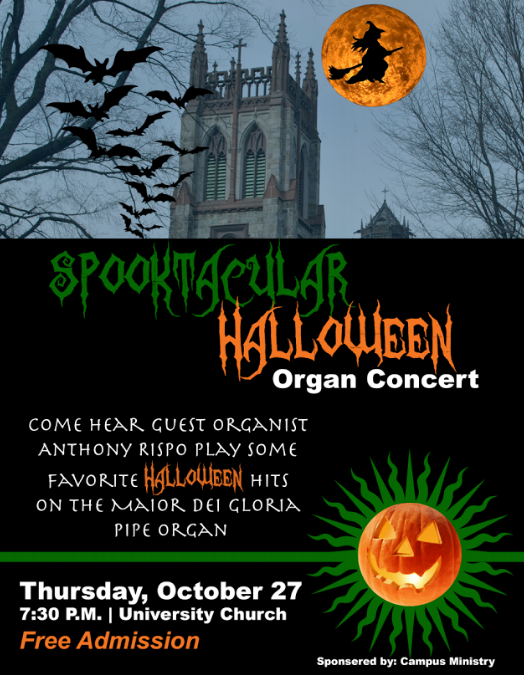 Halloween Organ Concert Flyer